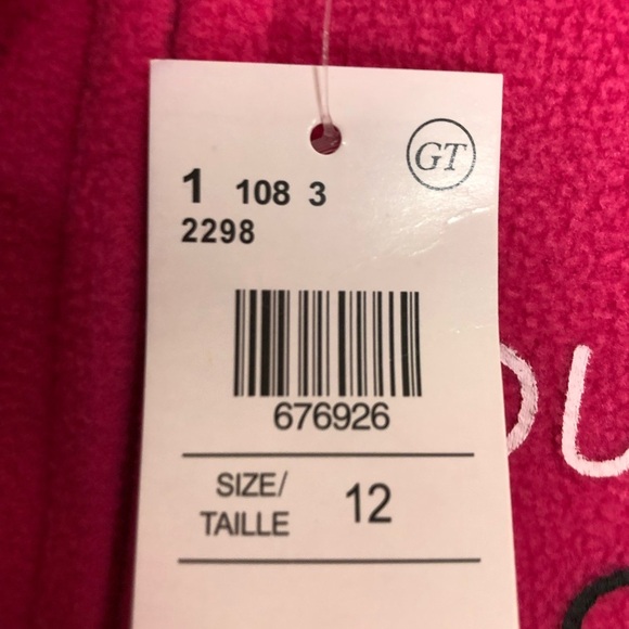 Girls Fleece Onesie Pyjama. Size 12 New with Tags. - Picture 3 of 8